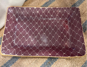 Terrafirma Ceramics Party Platter, Medium (Pine, Bordeaux)