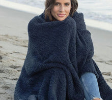 Load image into Gallery viewer, Barefoot Dreams CozyChic Throw (Indigo, Pink, Stone, Cream)
