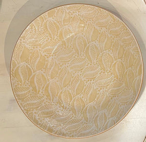 Terrafirma Ceramics Large Flared Bowl (Butter, Cobalt)