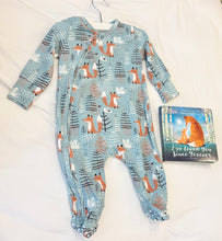 Load image into Gallery viewer, Foxy Forest Bamboo Baby Zipper Romper
