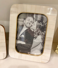 Load image into Gallery viewer, Mosaic Round Edge Frame with Brass Accent (2 Sizes)
