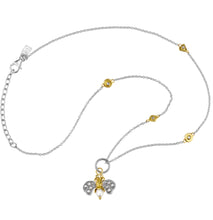 Load image into Gallery viewer, Waxing Poetic Crystal Honeypearl Bee Charm on Points of Light Chain
