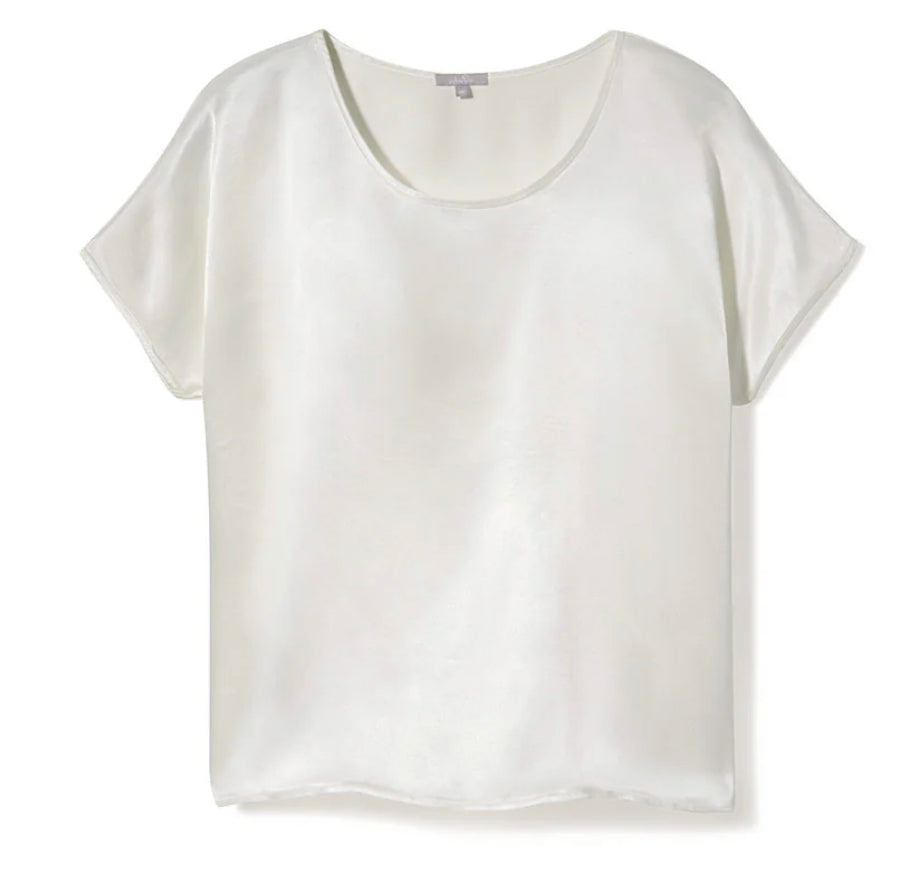 PJ Harlow Roxxy Satin Boxy Tee (3 Colors)