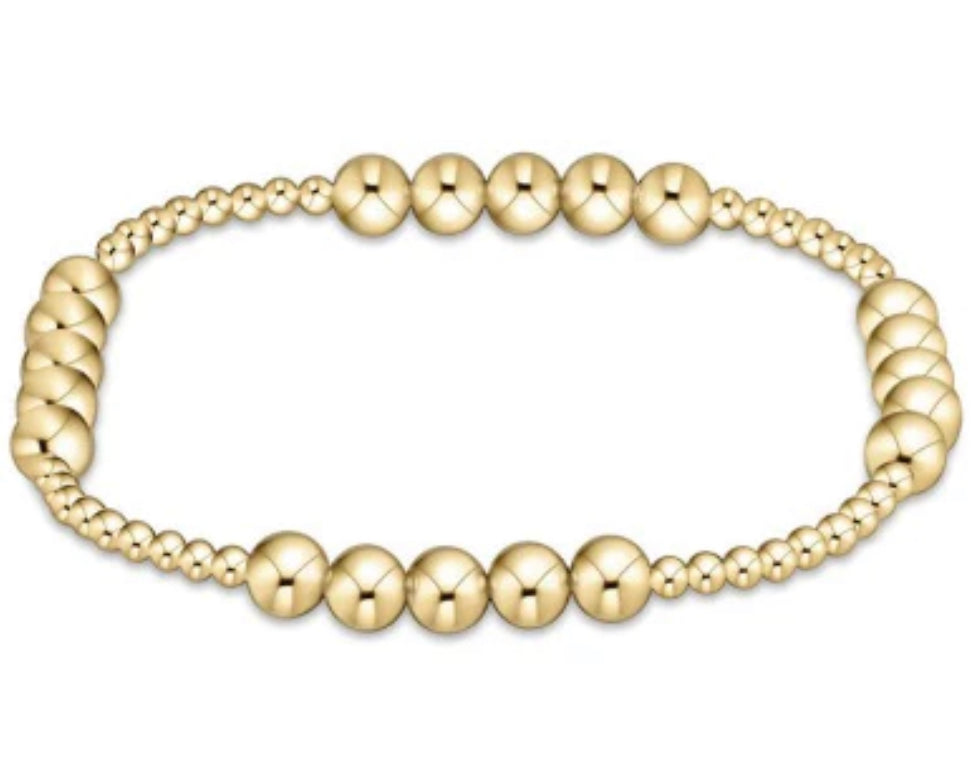 Enewton Classic Blissful Pattern 2.5mm Gold Bead Bracelet - 5mm