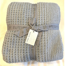 Load image into Gallery viewer, Barefoot Dreams CozyChic Waffle Throw (Cream, Moonwater)
