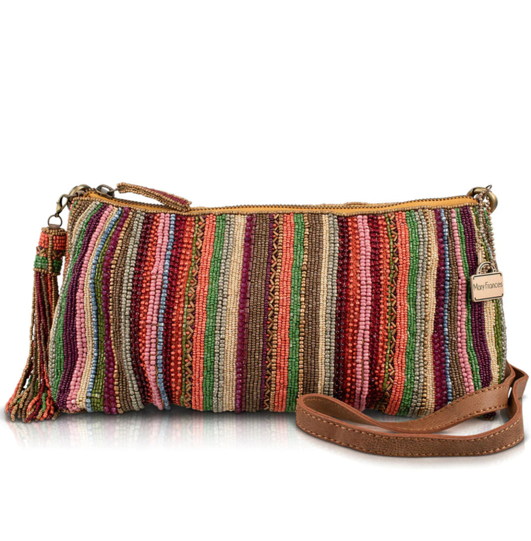 Beaded Between The Lines Handbag