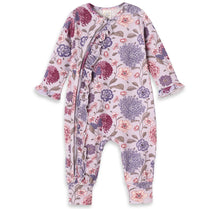 Load image into Gallery viewer, Vintage Bloom Plum Floral Romper
