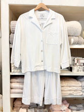 Load image into Gallery viewer, Olivia Wide Leg Pima Pajama Set, White
