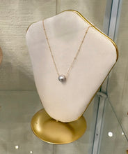 Load image into Gallery viewer, Cristina V Floating Single Freshwater Pearl Necklace on Satellite Chain
