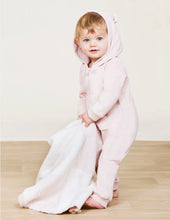 Load image into Gallery viewer, Barefoot Dreams LuxeChic Baby Bear Onesie, Dusty Rose
