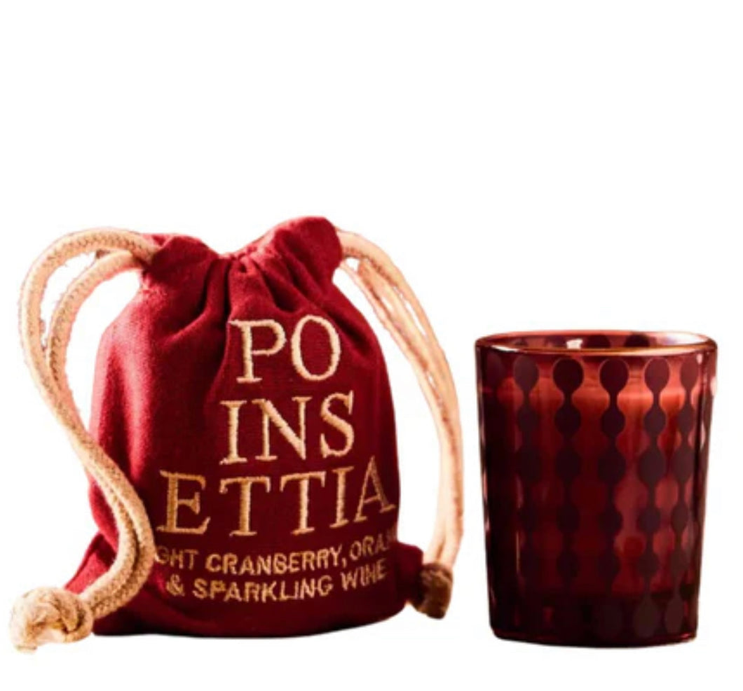 Rewined Poinsettia Candle, 2.5 oz