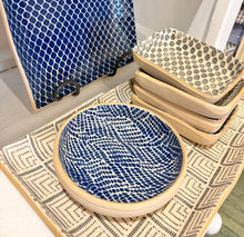 Load image into Gallery viewer, Terrafirma Ceramic Cobalt Dessert Bowl, 6" (3 Patterns)
