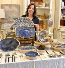 Load image into Gallery viewer, Terrafirma Ceramics Banquet Platter, Cobalt
