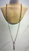 Load image into Gallery viewer, 2-Way Ivory Necklace with Chandelier Pendant

