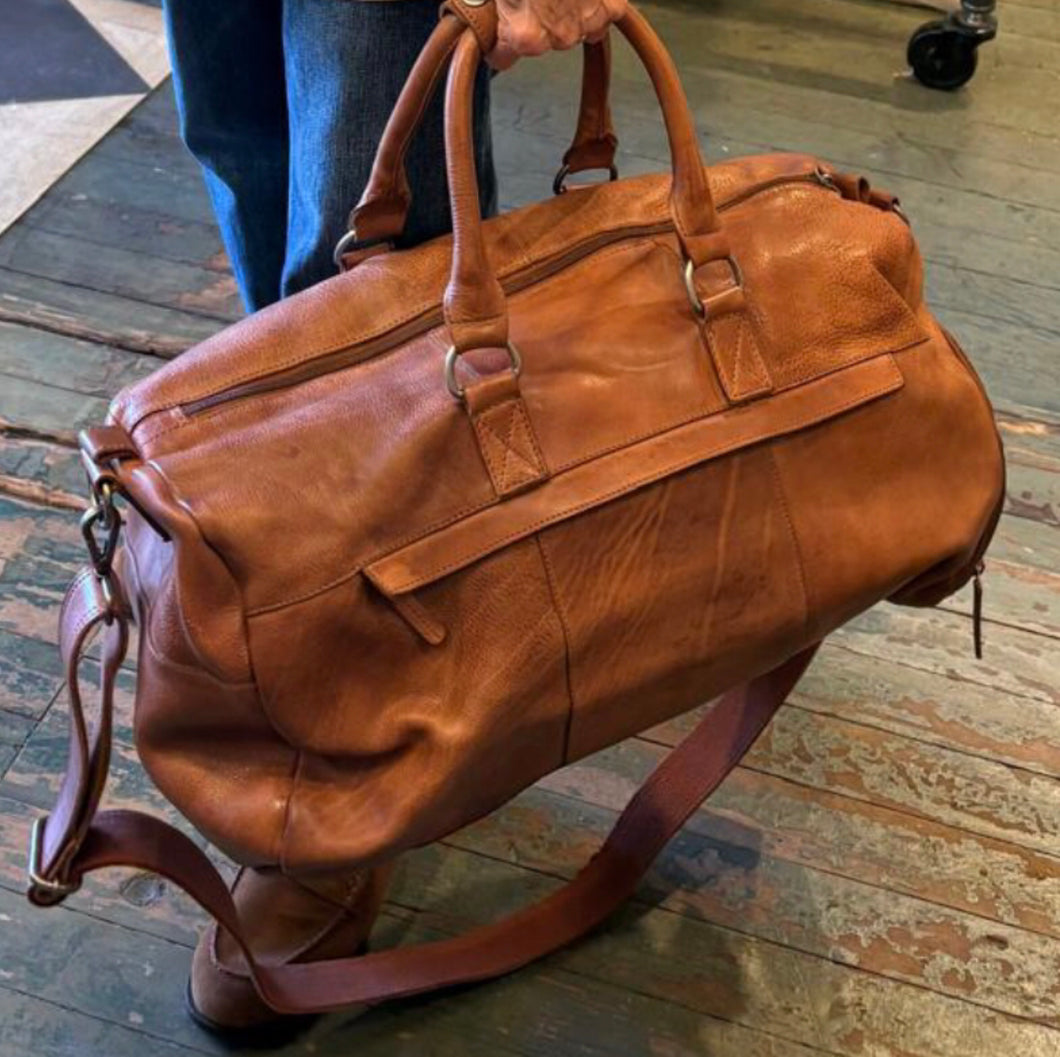 Charleston Leather Duffle Bag