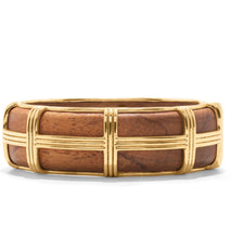 Load image into Gallery viewer, Capucine de Wulf Gaia Hinged Teak Bangle
