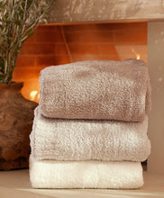 Load image into Gallery viewer, Barefoot Dreams CozyChic Throw (Stone, Cream, Dove Grey, Pink)
