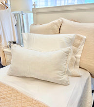 Load image into Gallery viewer, IN STOCK Bella Notte Linens Carmen Accent Pillow, White
