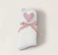 Load image into Gallery viewer, Barefoot Dreams CozyChic Heart Print Sock Set
