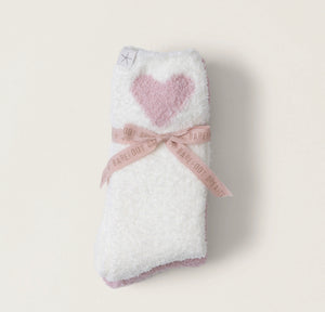 Barefoot Dreams CozyChic Heart Print Sock Set