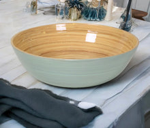 Load image into Gallery viewer, Bamboo Classic Serving Bowl (Caramel, Red, Dark Green)
