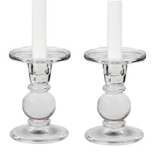 Load image into Gallery viewer, Classic Glass Candlesticks, Pair
