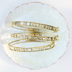 Waxing Poetic Memoire Clasp Bangle - Discover