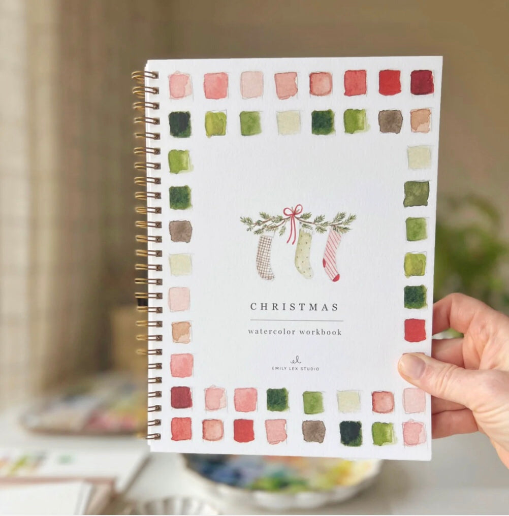Christmas Watercolor Workbook