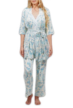 Load image into Gallery viewer, Analise Periwinkle Floral 3-Piece Pajama Set
