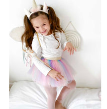 Load image into Gallery viewer, Mon Ami Rainbow Tutu &amp; Unicorn Headband Set
