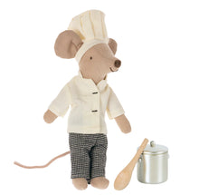 Load image into Gallery viewer, Maileg Chef Mouse with Soup Pot and Spoon
