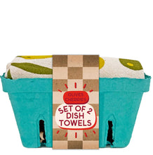 Load image into Gallery viewer, Hand Printed Cotton Dish Towel Set (4 Styles)
