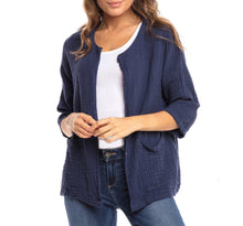 Load image into Gallery viewer, Cotton Gauze Short Jacket (4 Colors)
