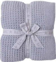 Load image into Gallery viewer, Barefoot Dreams CozyChic Waffle Throw, Moonwater
