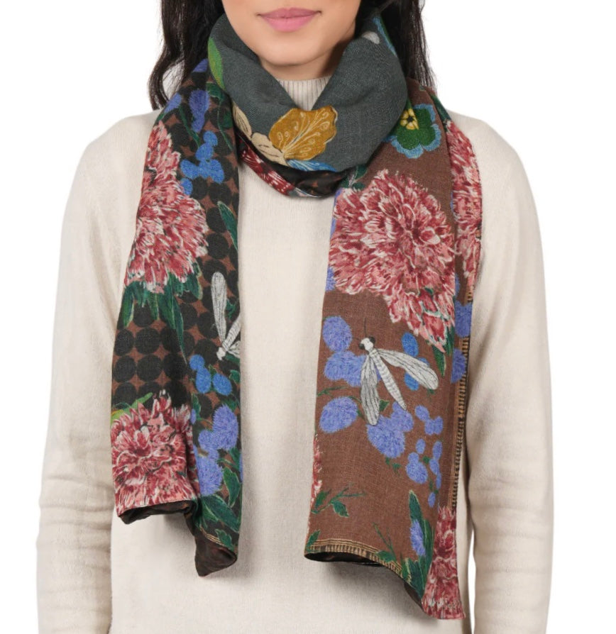 Garden Patchwork Reversible Scarf (4 Colors)