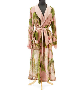 Garden Floral Robe  (Aqua, Pink, Blue)