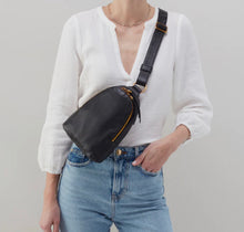 Load image into Gallery viewer, HOBO Fern Sling in Pebbled Leather (Black, Taupe, Dusty Blue)
