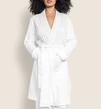 Load image into Gallery viewer, Petite Plume Pima Cotton Robe, White
