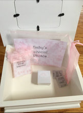 Load image into Gallery viewer, Baby Wooden Keepsake Box (Pink, Blue, Ivory, Grey)
