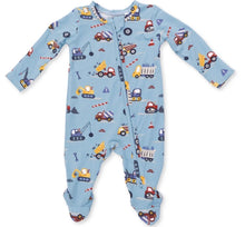 Load image into Gallery viewer, Angel Dear Construction 2-Way Zipper Footie
