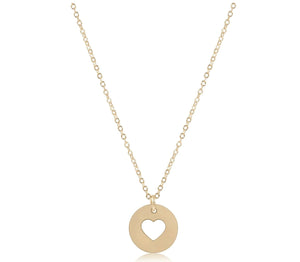 Enewton Love Gold Disc Necklace, 16"