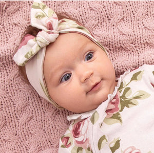 Cabbage Rose Baby Headband