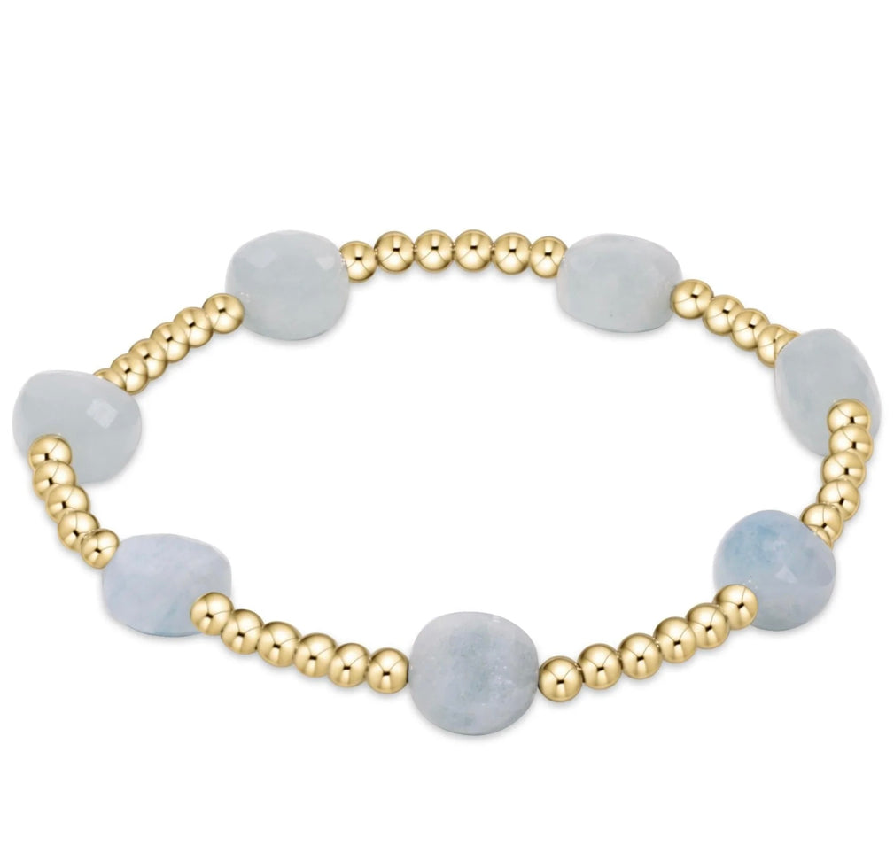 Enewton Admire Gold & Gemstone 3mm Bracelet (8 Styles)