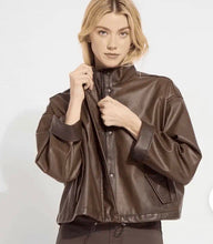 Load image into Gallery viewer, Lysse Mina Oversized Washed Vegan Leather Coat
