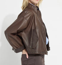 Load image into Gallery viewer, Lysse Mina Oversized Washed Vegan Leather Coat
