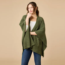 Load image into Gallery viewer, Cozy Marshmallow Ultra Soft Ribbed Shawl Wrap (3 Colors)
