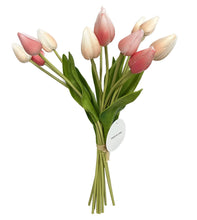 Load image into Gallery viewer, 18&quot; One Dozen Long Stem Faux Tulip Bouquet (3 Colors)
