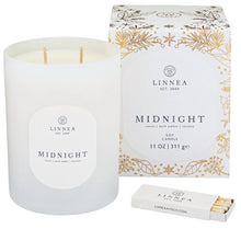 Load image into Gallery viewer, Linnea 2-Wick Midnight Soy Candle
