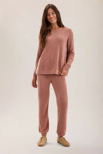 Load image into Gallery viewer, Barefoot Dreams CozyChic Ultra Lite Scallop Neck Slouchy Pullover, Blue Aura
