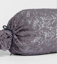 Load image into Gallery viewer, Bella Notte Linens Allora Lace Bolster Throw Pillow
